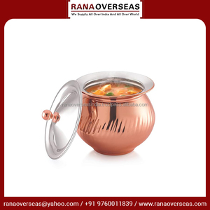 Elegante SERVICIO DE ACERO INOXIDABLE Handi diseño tradicional hecho a mano para servir delicioso arroz al curry y más a un precio asequible - Product Image 6