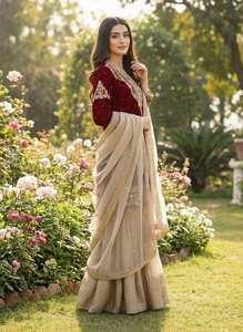 Traje Palazzo de Seda Premium Listo para Usar para Bodas y Fiestas - Product Image 4