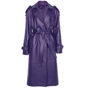 Top Trendy <b>Women</b> <b>Long</b> Coats New Casual 100% Real <b>Leather</b> <b>Long</b> <b>Jackets</b> For <b>Women's</b> Wholesale Winter Sheepskin <b>Long</b> Coat - Product Image 2