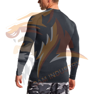 Lightweight Solid Pattern Eco-Friendly High Quality Spandex/Polyester Regular Fit New Style <b>Compression</b> <b>Shirts</b> - Product Image 2