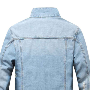 Premium <b>Mens</b> Winter Denim <b>Jacket</b> Casual Turn Down Collar Custom Logo Breathable Cotton <b>Jean</b> <b>Jacket</b> Wholesale OEM Style - Product Image 5