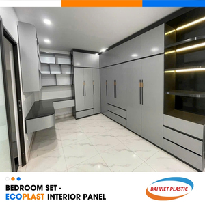 ชุดแผงภายในห้องนอน SPC โรงงานผลิตเวียดนามอพาร์ทเมนต์วิลล่า - Product Image 4