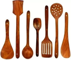 Natural Bamboo Wooden Cutlery Set Reusable Eco Friendly Kitchen Utensils Sustainable Dining Tableware <b>Flatware</b> Set - Product Image 4