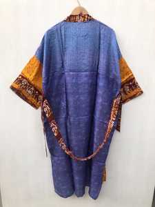 Kimono Tradicional Indio de Seda para Mujer, Estilo Vintage Boho, Cómodo, Largo, para Maternidad, con Cinturón Sexy, Precio al por Mayor - Product Image 4