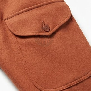 Pantalon de combat allemand classique, d'inspiration vintage, coupe droite, taille mi-haute, en toile légère, avec coutures renforcées et ceinture lisse - Product Image 5