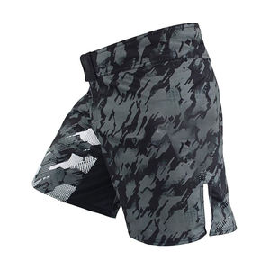 Shorts de boxe MMA sportifs unisexes les plus vendus, design professionnel, personnalisables, haute qualité, 100 % coton, séchage rapide, devant - Product Image 3