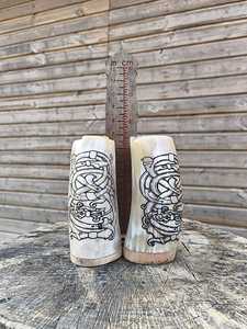 Nueva Jarra de Cuerno de Vaca Auténtica Hecha a Mano, Estilo Vikingo, para Beber Cerveza/Ale/Mead, Ecológica, Vintage, Medieval, para el Hogar - Product Image 1