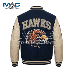 Custom Cropped Varsity <b>Jacket</b> - Letterman <b>Jacket</b> - Chenille <b>Patches</b> - Product Image 3