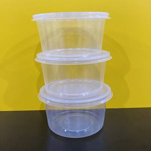 2026 Newest design <b>Storage</b> Boxes 24oz Round Shape Plastic <b>Box</b> for Food/Fruit/Salad With Lid Customized Logo Transparent Plastic - Product Image 6