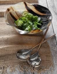 Bol de service en corne de buffle de style américain léger, écologique, fait main, compatible lave-vaisselle, de la marque ILAHI, pour salade et repas. - Product Image 5