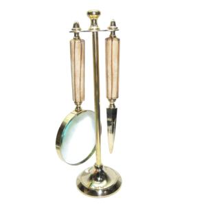 2025 nouveau Design de haute qualité Antique Bronze loupe oeil artisanat de l'inde en gros Vintage laiton matériel lecture - Product Image 1