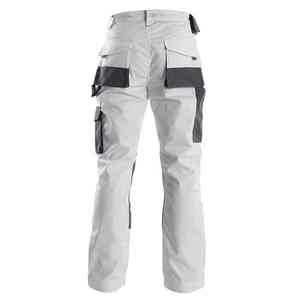 Pantalon de travail pour homme SUMROOS, construction légère et durable, pantalon de peintre en coton blanc, pantalon de travail pour homme, blanc - Product Image 5