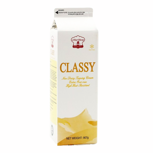 Venta al por mayor directa de fábrica: Crema no láctea para repostería con crema de cobertura no láctea Classy Whip 907G HALAL OEM/ODM ¡Precio increíble! - Product Image 1
