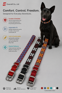Arnés para Mascotas de la Serie Fashion, de Nailon de Primera Calidad, con Diseño Moderno y Elegante, Tachuelas Metálicas, Patrón Geométrico Abstracto, Hecho en Vietnam - Product Image 6