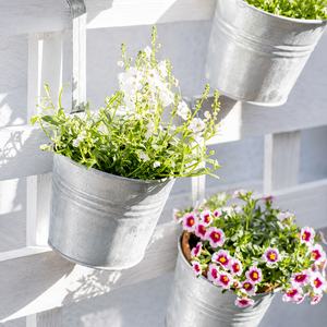 Maceta Colgante de Metal Galvanizado para Balcón, Jardinera para Barandilla, Maceta de Pared para Plantas de Jardín - Product Image 2