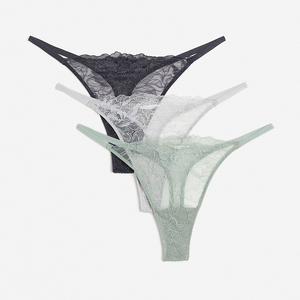Culotte de bikini imprimé léopard pour femme, taille mi-haute, sans couture, ultra-fine, en nylon, antibactérienne, style streetwear - Product Image 1