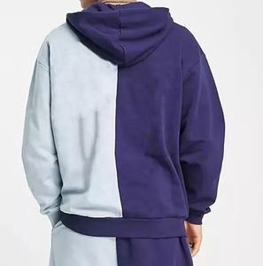 Conjunto de Sudadera con capucha y logotipo extragrande personalizado Sudaderas con capucha de bloque de color y chándales deportivos para correr de Punchin Sports - Product Image 2