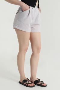 Rigglo Sports 100% Cotton Breathable Women <b>Shorts</b> Casual Wear Hot <b>Shorts</b> Elastic Waist Mid Rise Dark Wash Knitted 160g Regular - Product Image 5
