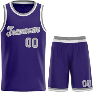 Production rapide de maillots de basket-ball respirants personnalisés, impression par sublimation, sans MOQ, fournisseur de vêtements de sport, kit de basket-ball - Product Image 2
