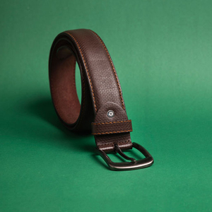 Ceinture Homme en Cuir Véritable de Vachette, Nouvelle Boucle Ardillon en Alliage Métallique, Marque de Luxe pour Adulte, Idéale pour Jeans et Tenues Décontractées ou Professionnelles - Product Image 2