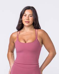 Débardeur Cami à fines bretelles style bandeau, col carré, court, sans manches, essentiel, extensible, basique, pour l'été - Product Image 1