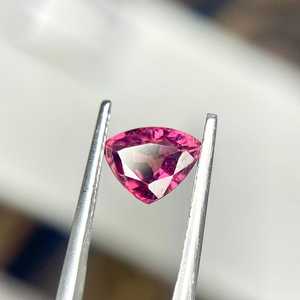 Pierre précieuse de tourmaline rubellite naturelle rose-rouge, pierre à facettes non montée pour bijoux, bague, pendentif - Product Image 6