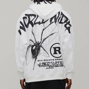 Sweat-shirt personnalisé pour homme avec impression sérigraphique, respirant, écologique, en molleton de coton doux de qualité supérieure, pull à capuche décontracté pour homme, OEM - Product Image 2