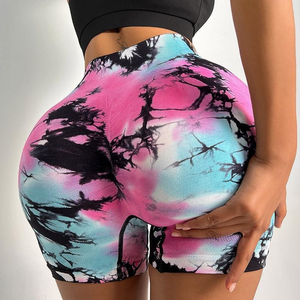 Shorts de yoga respirants sans couture personnalisables avec logo pour femmes, shorts de sport taille haute pour la gym et le fitness - Product Image 2