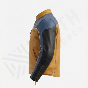 Chaqueta de Motociclista de Cuero Genuino para Hombre de la Mejor Calidad, Nueva Colección de Invierno, Chaquetas de Motocicleta con Protecciones Desmontables Personalizadas - Product Image 3