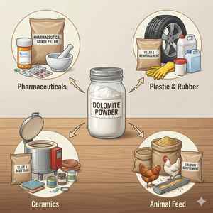 Poudre de dolomite de haute pureté pour l'agriculture, fertilisant, conditionnement du sol et alimentation animale, disponible à un prix abordable - Product Image 5