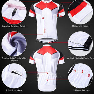 Uniforme de Ciclismo de Buena Calidad, Ropa de Ciclismo con Logotipo Personalizado, Ropa de Ciclismo de Manga Corta para Hombre, Trajes de Ciclismo - Product Image 6