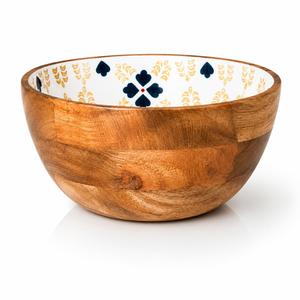 Tazones de Madera Pulida Modernos y Ecológicos para Fideos y Ensaladas, para Fiestas, Tazón para Servir al por Mayor, Tazón Personalizado - Product Image 1