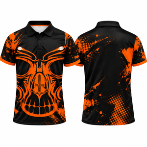 Maillot de football géométrique rouge, noir et blanc pour homme, manches courtes, respirant, coupe athlétique, toutes saisons, impression sublimée - Product Image 3