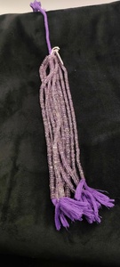 Natural <b>Amethyst</b> Faceted Rondelle Beads Wholesale Lot | Light Purple Gemstone Beads Strands for Jewelry Making RUHAN GEMS - Product Image 2