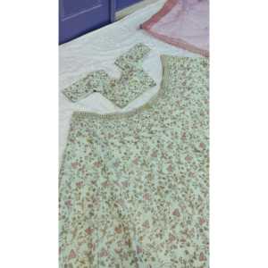 Lehenga choli ชุดปาร์ตี้ออกแบบด้วยด้ายและ dori ชุดใส่ทำงานมีประสิทธิภาพ - Product Image 2