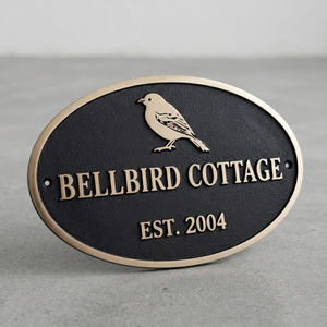 Personalized Brass <b>Plaque</b> Custom Metal House Sign Heritage Property Entrance Nameplate Bespoke Address Marker <b>Engraved</b> Door Sign - Product Image 6