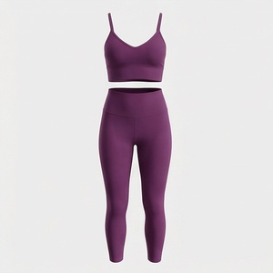 ชุดโยคะแบบกำหนดเองสำหรับผู้หญิง แฟชั่นคุณภาพสูง ชุดออกกำลังกายรัดรูป ระบายอากาศได้ดี เสื้อผ้าสำหรับออกกำลังกายในยิม - Product Image 1