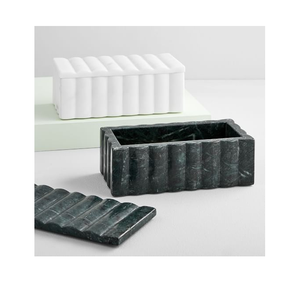 Caja de joyería de mármol de diseño antiguo, cuadrada, para exhibir anillos, collares y relojes, caja de almacenamiento de cosméticos y joyas, ¡muy vendida! - Product Image 1