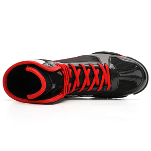 Chaussures de boxe montantes à soutien de la cheville, à lacets sécurisés, en polyester, avec semelle ergonomique flexible, personnalisables, pour le combat - Product Image 4