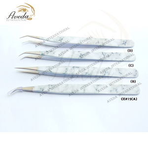 Professional 90 Degree Stainless-Steel Eyelash Extension Isolation Heart Design Nano Grip Fiber Tip Lash Lash lift Tools - Product Image 4