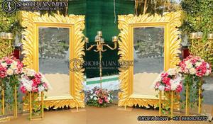 Royal Hand-Carved <b>Frame</b> For <b>Backdrop</b> For wedding Decor Decorations Elegant Setup Accessories Made Delhi India - Product Image 6