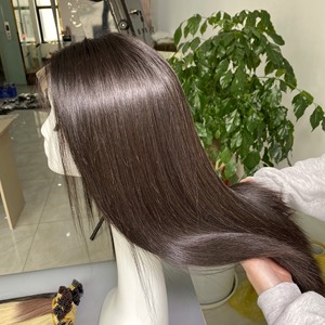 Perruques Raides de Couleur Noire HD Dentelle de Cheveux Humains Vietnamiens Longue Durée Vendeur - Product Image 1