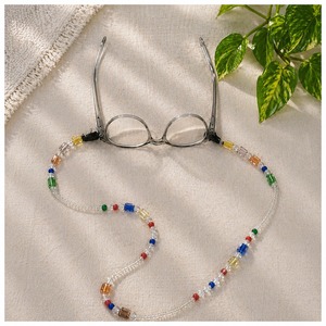 Correa para Gafas Antideslizante con Cuentas Coloridas Jaunty ES-1087, con Cuentas de Vidrio Transparentes, 70 cm de Longitud para un Uso Seguro - Product Image 4