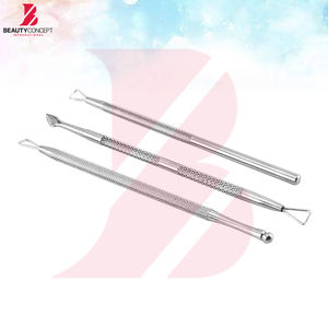 Kit d'outils de nettoyage des ongles et de suppression des peaux mortes à double extrémité, en acier inoxydable de haute qualité, durable et léger, pour manucure et pédicure - Product Image 5