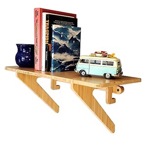 Estantes de Pared de Bambú para Sala de Estar - Estantes de Almacenamiento de Diseño Contemporáneo |   Venta al por Mayor Personalizada OEM por Aqudus Saleem India - Product Image 3