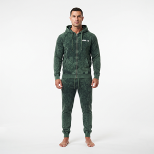 Men's Regular Size Acid Wash Hoodie Pants Set Breathable <b>Athletic</b> Tracksuit Running Fitness Casual Wear Outfit Casual Sports - Product Image 1