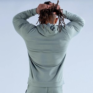 Sudadera con Capucha de Forro Polar para Hombre, Personalizable con Logotipo, al por Mayor, Ligera, Transpirable, Resistente al Viento, Ecológica, Informal, para Gimnasio - Product Image 6