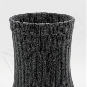Crew <b>Socks</b> Solid Black Knitted Breathable Polyester Spandex <b>Running</b> Athletic Summer Adult Standard Thickness - Product Image 4