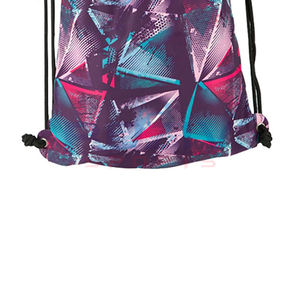 กระเป๋าออกกำลังกายแบบมีเชือกผูก ผลิตจากโพลีเอสเตอร์ พิมพ์ลายแบบซับลิเมชั่น กันน้ำ มีช่องซิปด้านนอก เป็นมิตรกับสิ่งแวดล้อม ดีไซน์สำหรับทุกเพศ เหมาะสำหรับกิจกรรมกลางแจ้ง - Product Image 3
