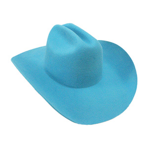 Sombrero de Vaquero a Rayas con Estampado por Sublimación, 100% Lana, Color Azul Claro, Unisex, Casual, Transpirable, Resistente al Viento, para Playa, Primavera, Verano, 56-58CM - Product Image 1